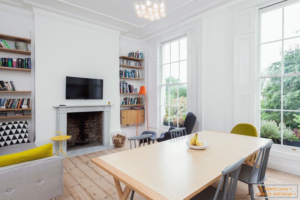 Zvýšenie priestoru v jedálni v kombinácii s obývacou izbou