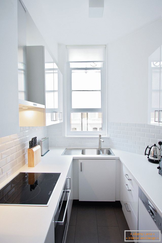 Zvýšte priestor kuchyne v štýle minimalizmu