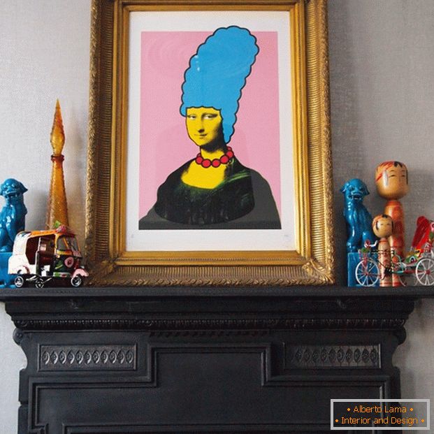 Obrázok: Mona Lisa a Marge Simpson, dvaja v jednom.