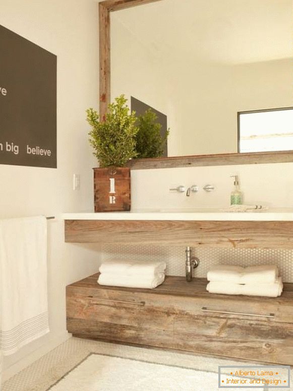Štýlový minimalistický kúpeľňový nábytok