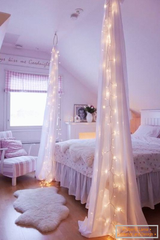 LED podsvietenie v spálni