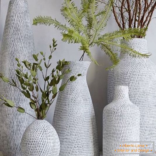 Štýlové textúrne vázy