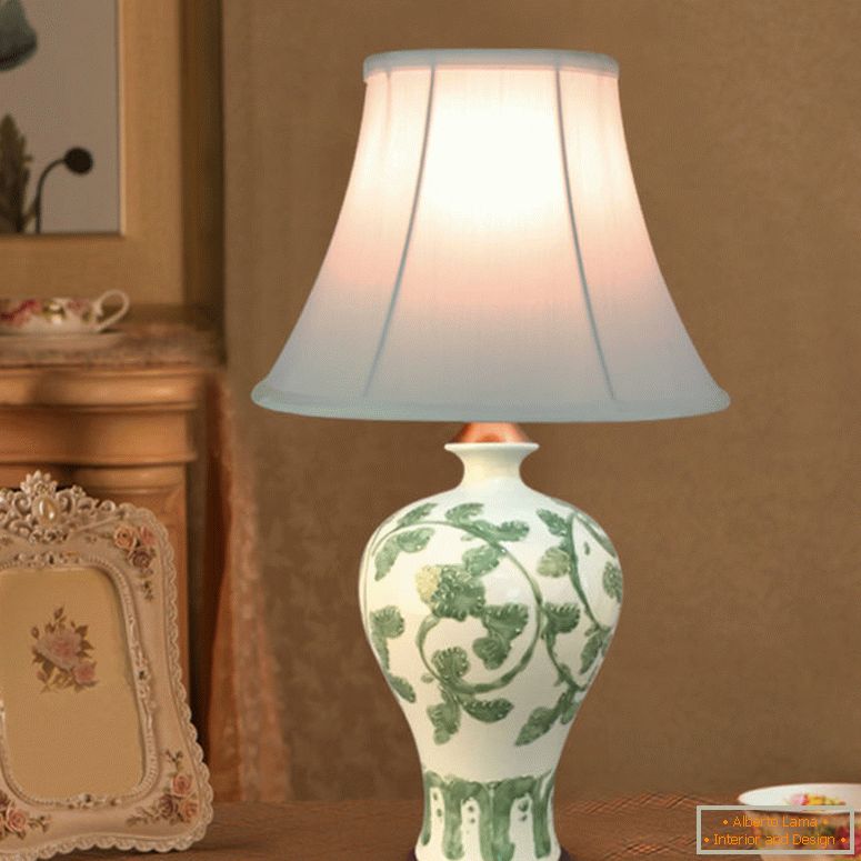V európskom štýle 110-to-220-k-source-light-textílie-tienidlo-keramicko-lampvody-spálňa-porcelán, stolové lampy