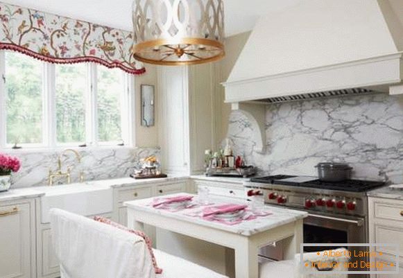 Biela klasická kuchyňa - fotografia s nápadmi dizajnu