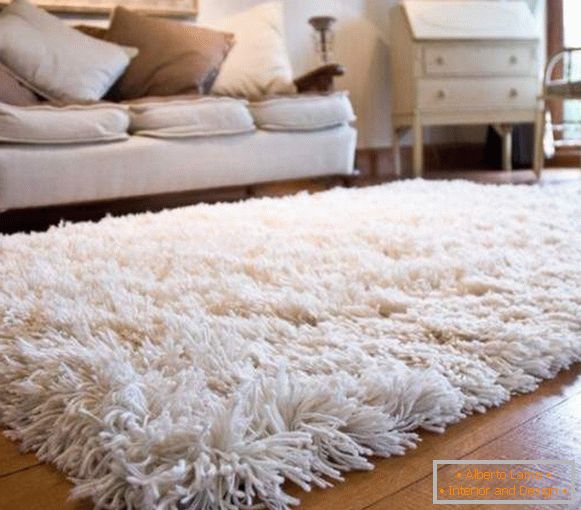 biely koberec s dlhým spánkom, foto 56