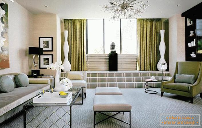 Obývacia izba v štýle Art Deco