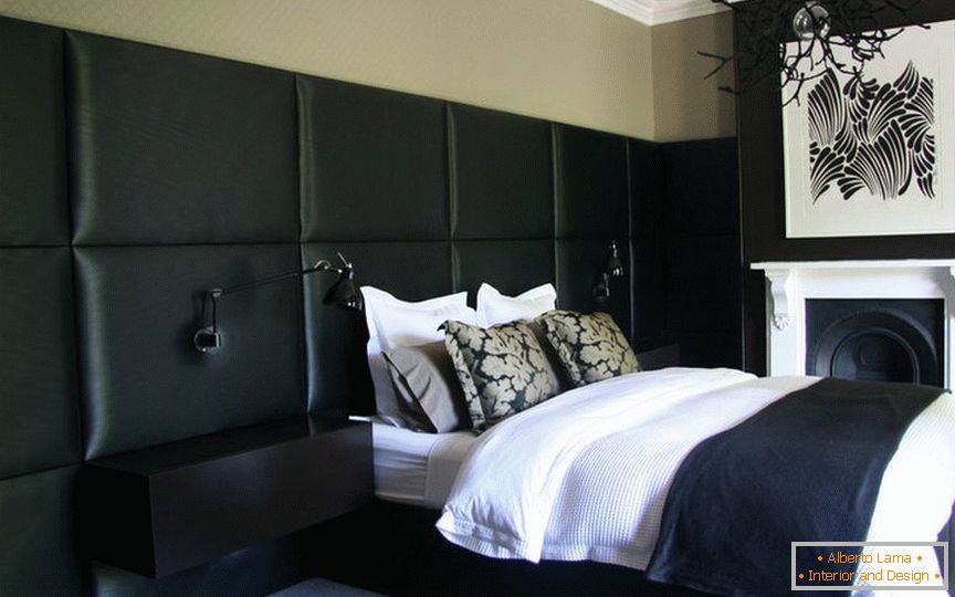Luxusná čierna spálňa