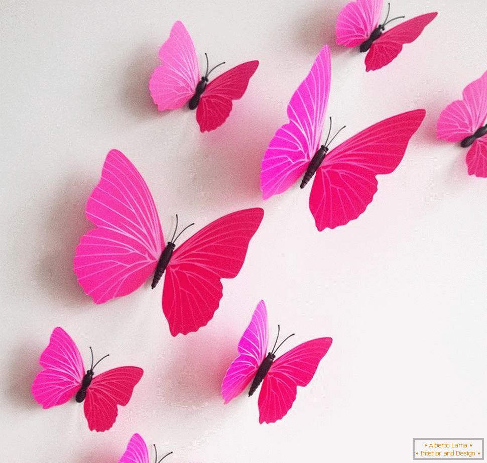 Upevnenie motýľov s kolíkmi