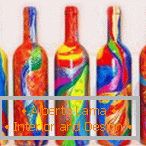 Jasné vzory na fľašiach