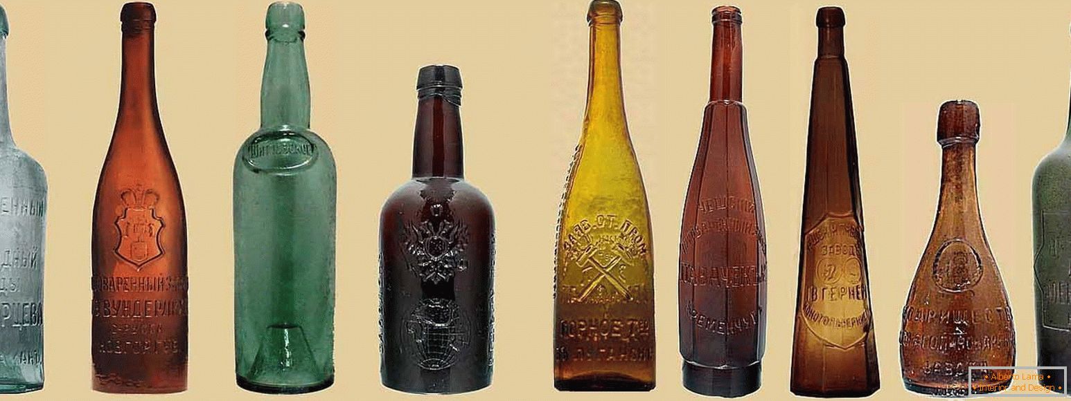 Dekor sklenených fliaš
