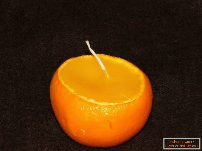 Sviečka mandarínky