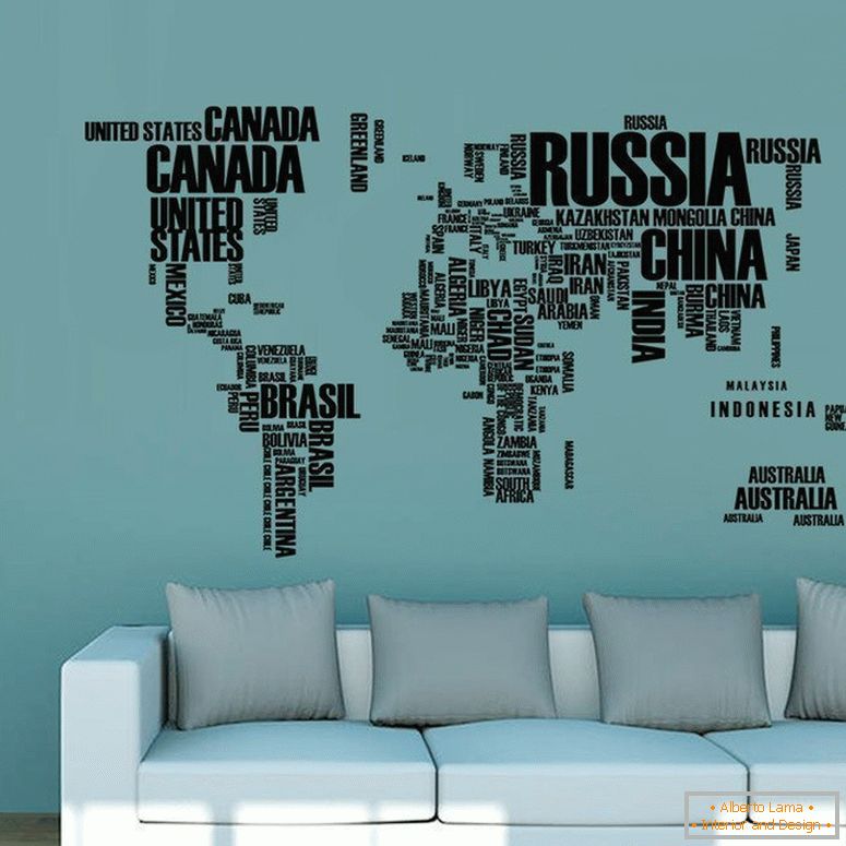 Mapa krajín