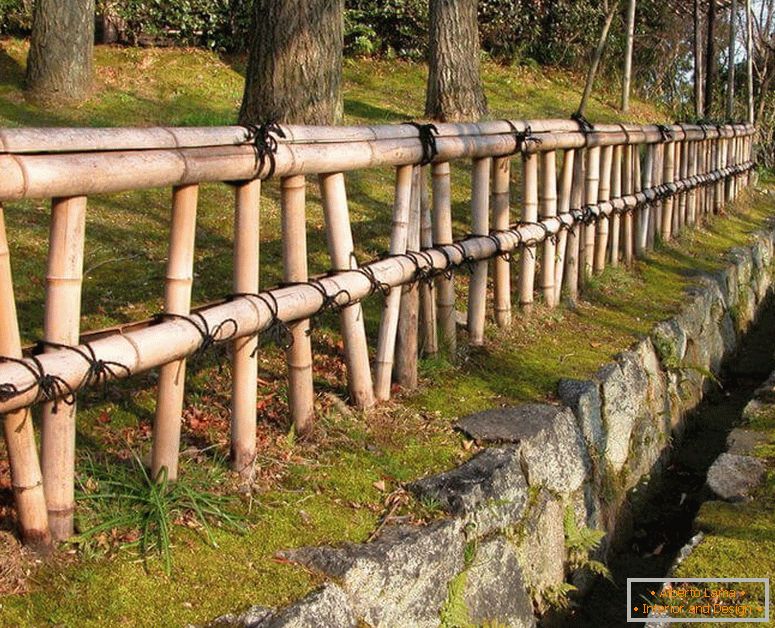 Krásny plot z bambusu