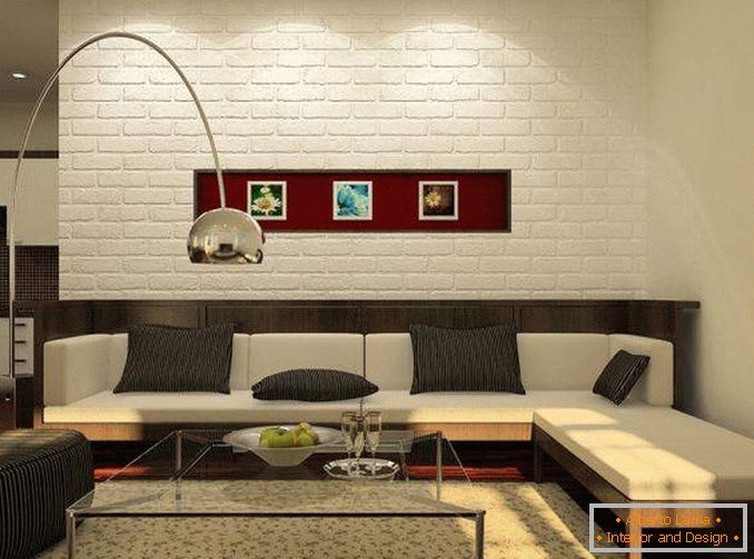 Interiérový dizajn jedného bytu v Chruščenke v štýle minimalizmu