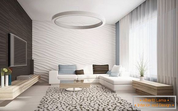 Moderný minimalistický interiérový dizajn súkromného domu