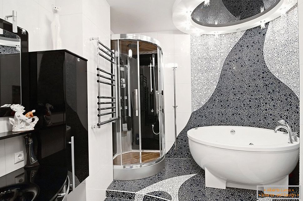 Dizajnový interiér kúpeľne
