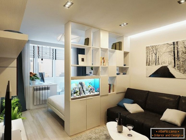 Dizajn jedného apartmánu o výmere 54 m².