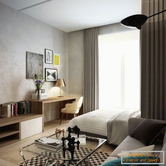 interiérový dizajn dvojizbového bytu, foto 7