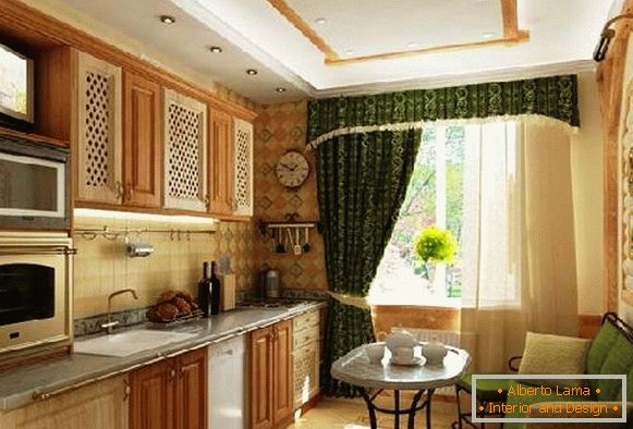 kuchynský dizajn s balkónom a pohovkou fotka, foto 31