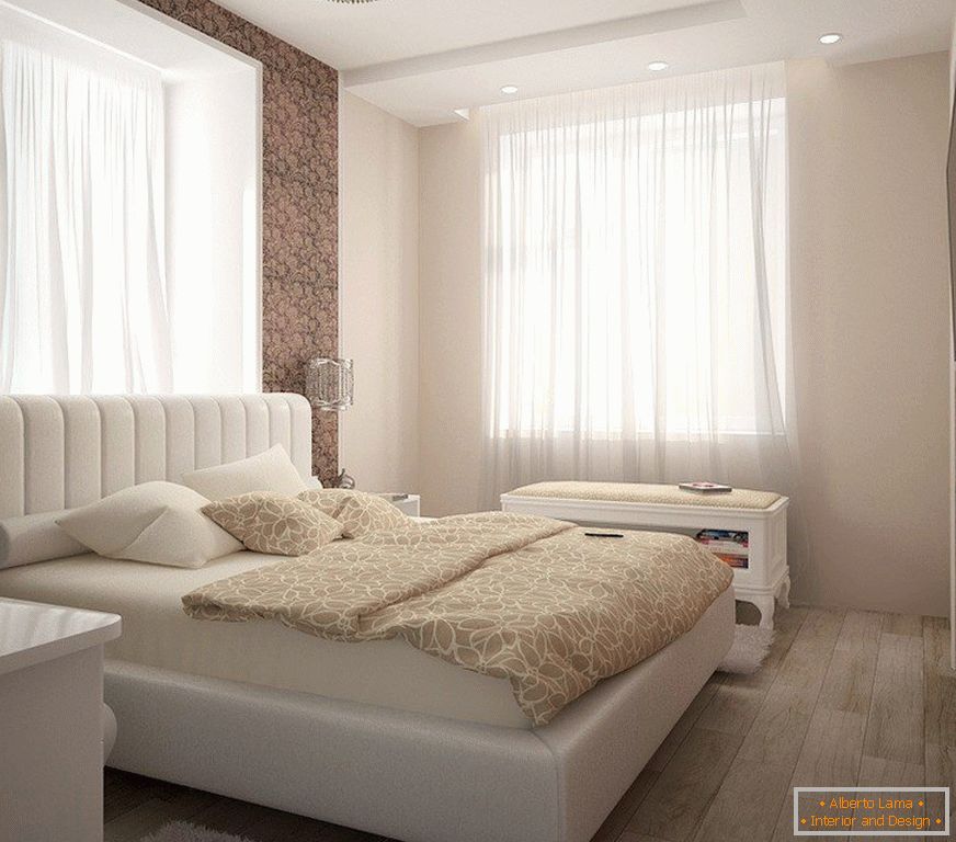 Biely nábytok v spálni