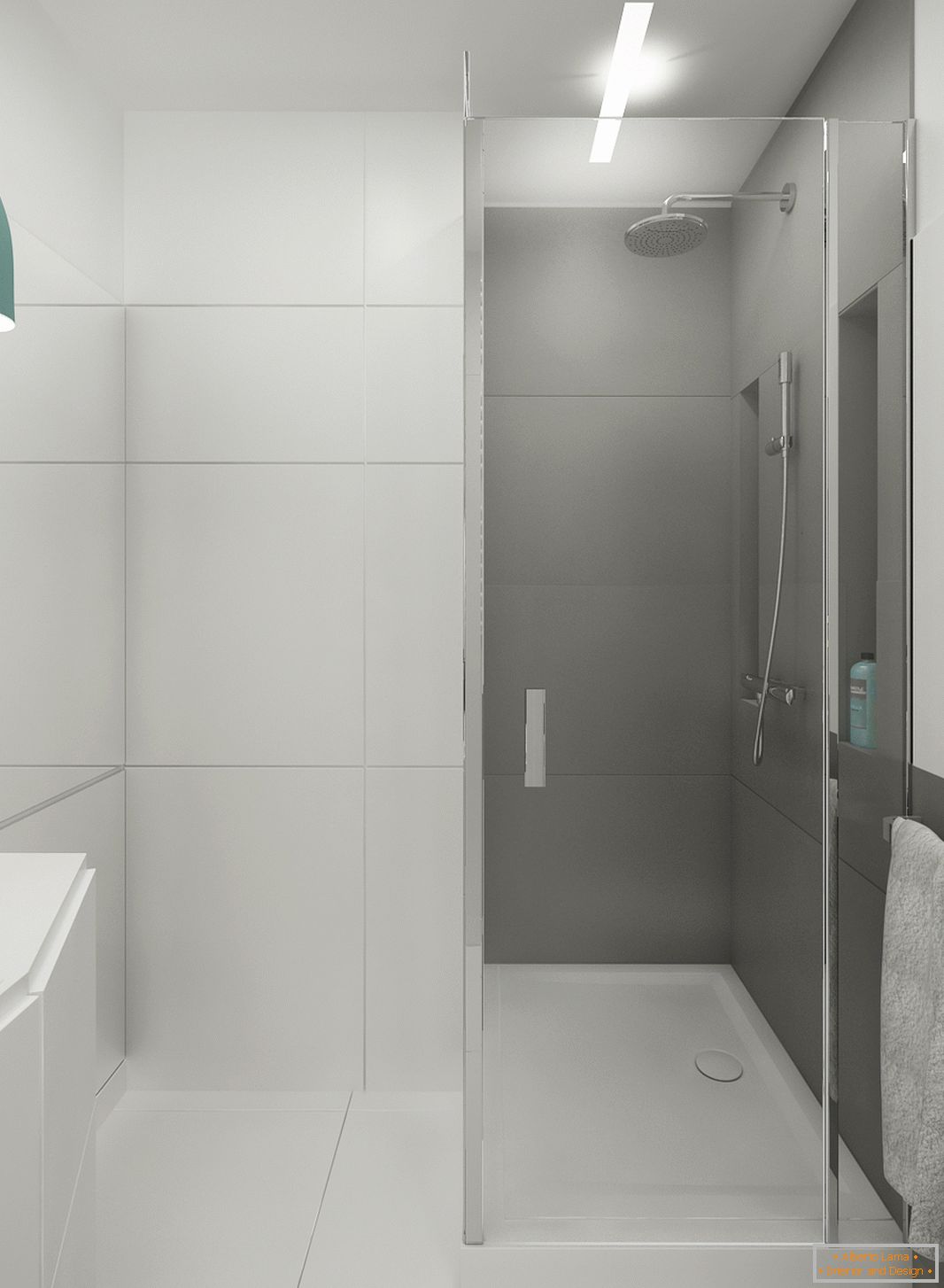 Kúpeľňa v bielej farbe