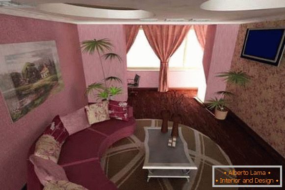 Návrh malých miestností v byte - hala v jednej miestnosti Chruščov