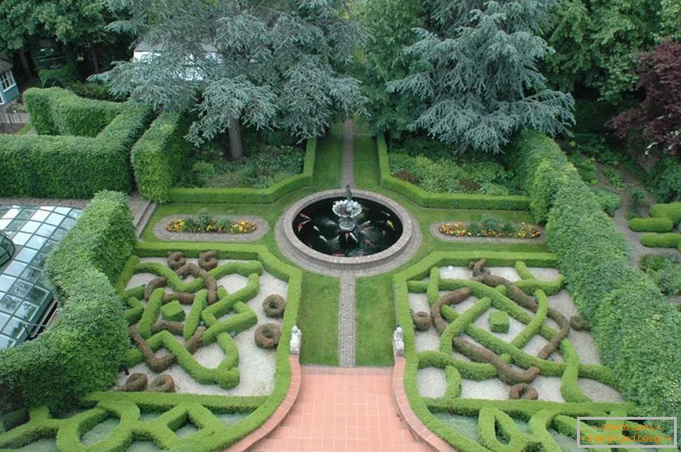 Záhrada s fontánou