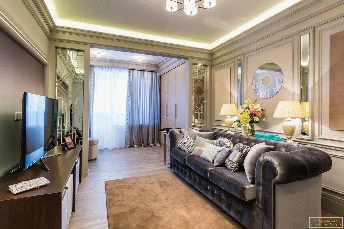 Luxusný dizajn obývacej izby