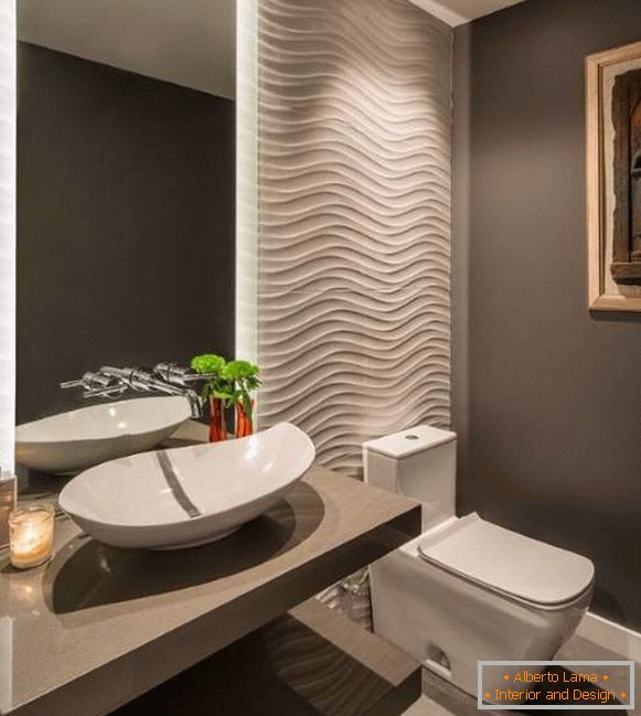 Elegantný dizajn toaliet v šedých tónoch