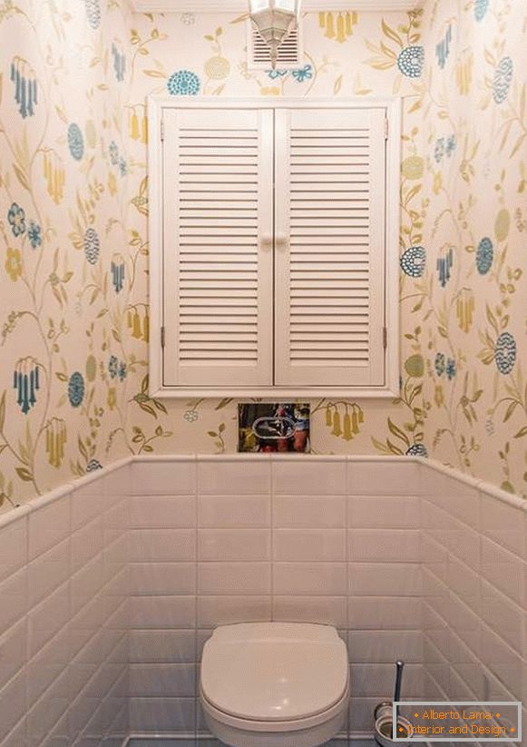 WC dizajn so skriňou - foto moderné nápady 2017
