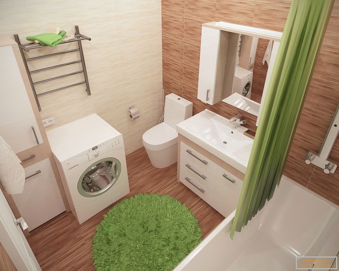 Krásny kúpeľňový dizajn 5 m²