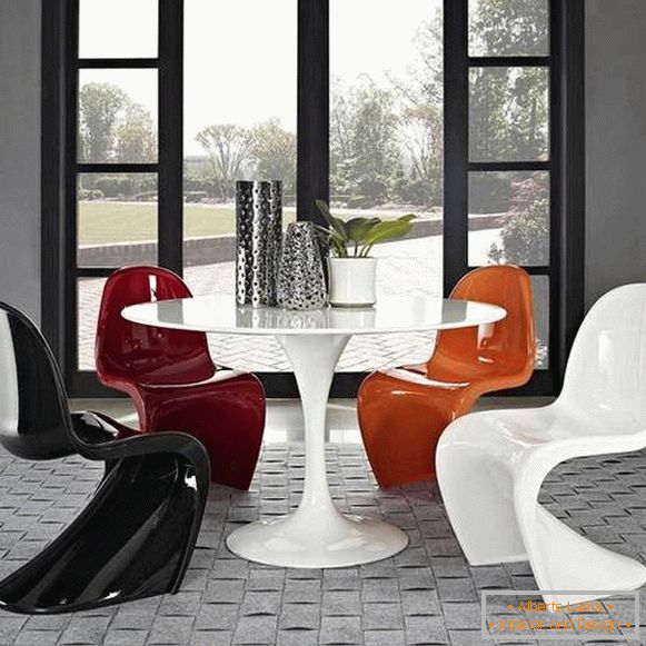 štýlové dizajnérske stoličky, foto 49