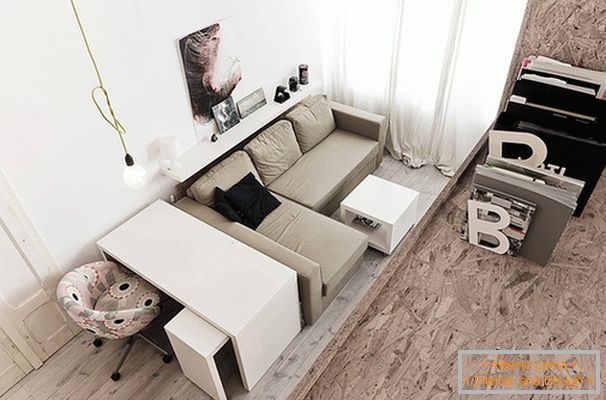 Interiér malého bytu v Poľsku