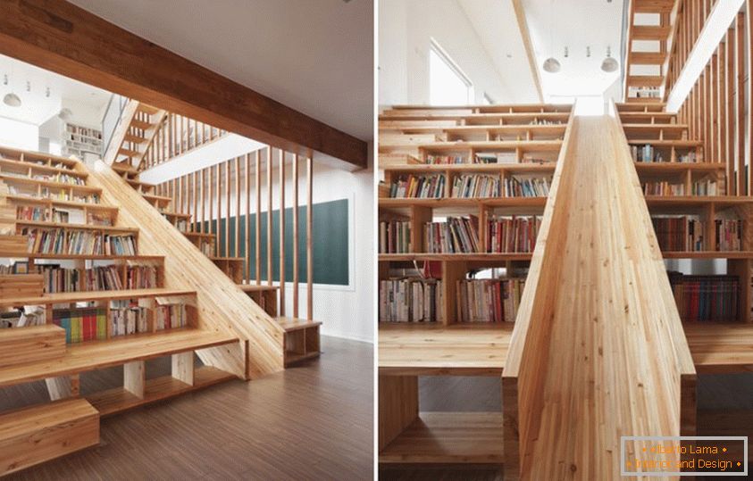 Nezvyčajné schodisko-knižnica