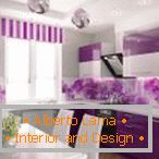 Kuchyňa v fialových tónoch