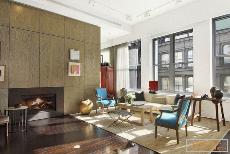 módny návrhár-Derek-lám-Manhattan-loft-interiér-design-obývačka-ideas386