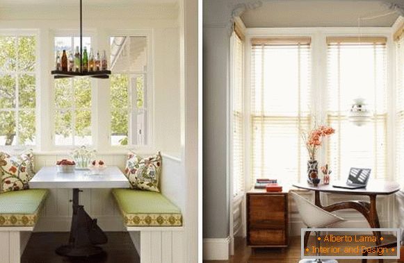 Malá kuchyňa s bay window - interiérová fotka