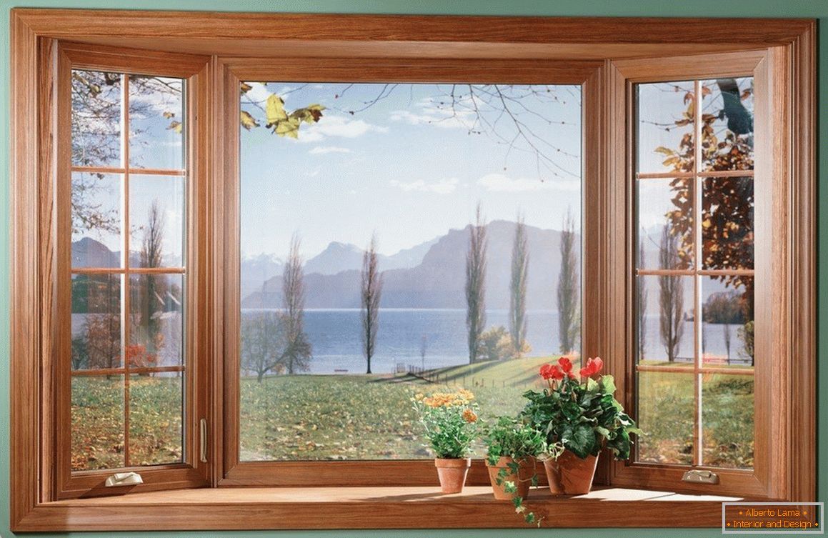 Simulácia okna v obývacej izbe