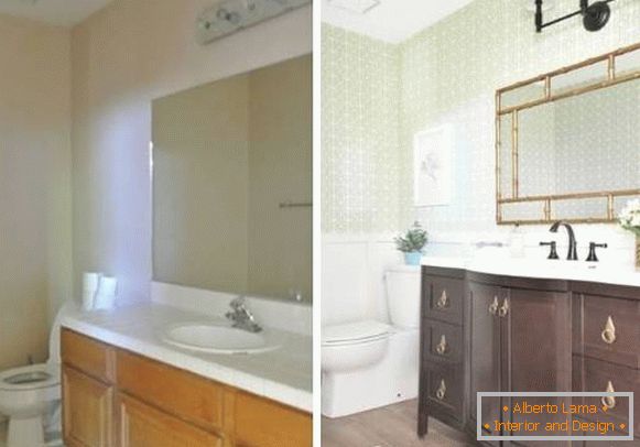 Nový dizajn kúpeľne v súkromnom dome pred a po