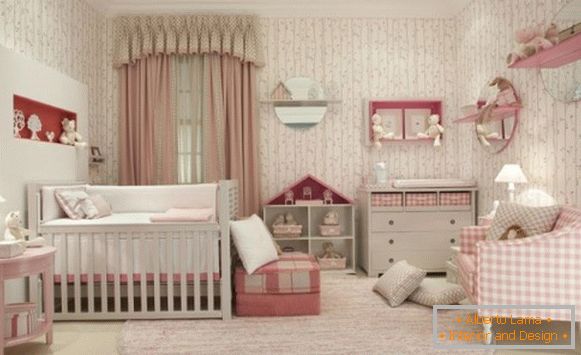 Interiér pre miestnosť pre novorodenca, foto 49