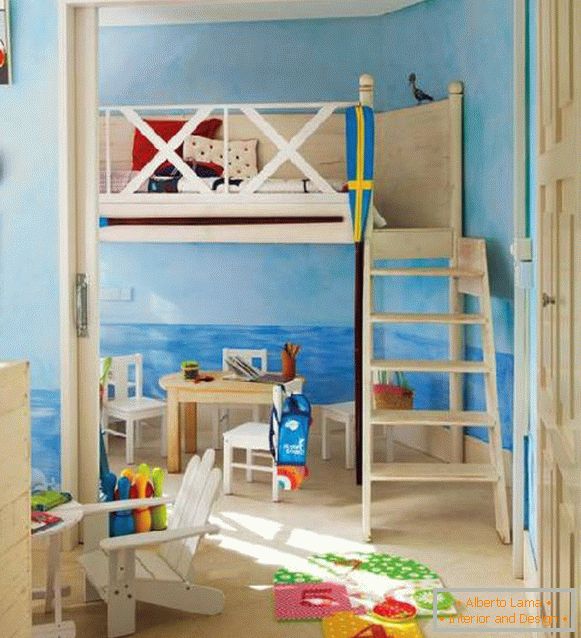 interiér detskej izby pre dvoch chlapcov foto, foto 23