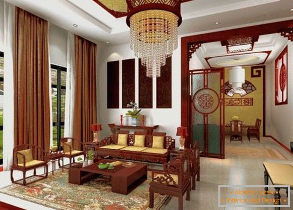 Krásny interiér v ázijskom štýle