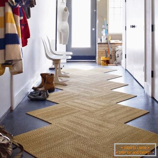 Štýlový koberec pre moderné chodby