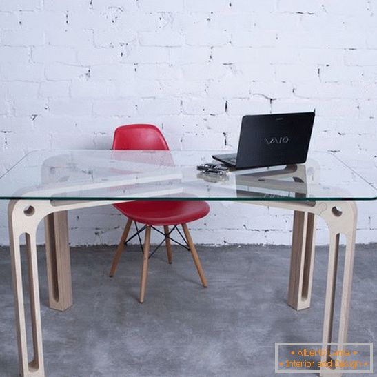Sklenený psací stôl, foto 10