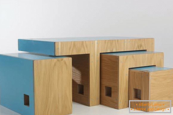 Skladací drevený nábytok