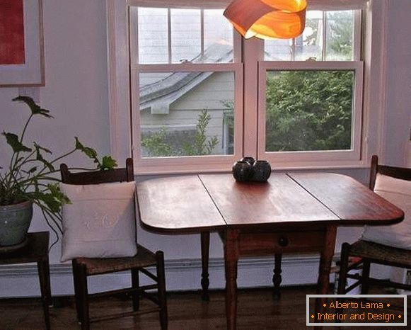 stôl, kuchyňa, skladací drevený, foto 28