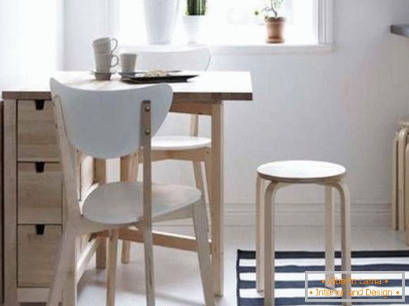 stôl, kuchyňa, skladacia drevená, foto 47