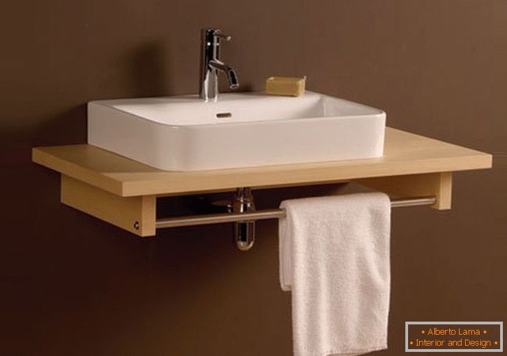 Obkladový stôl Aeri v dizajne malej kúpeľne