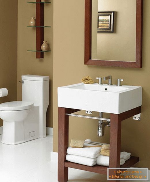 Obliekací stolík DecoLav's Infusion v dizajne malej kúpeľne