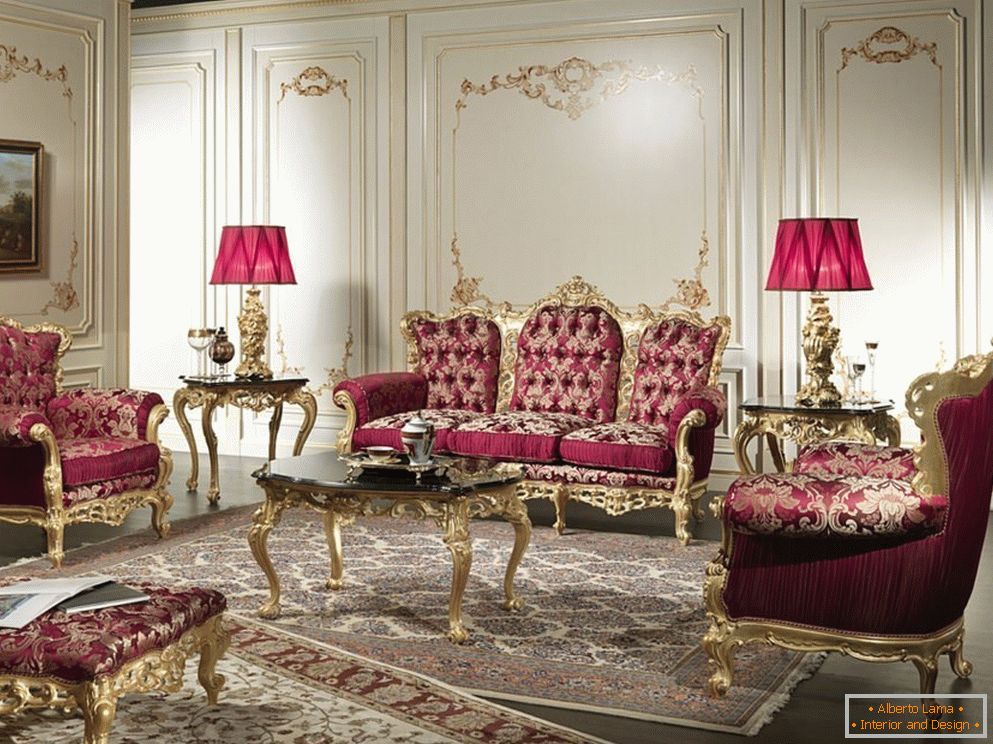 Bord nábytok v krásnom interiéri